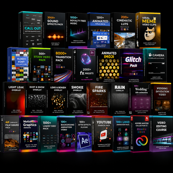 World’s Largest Video Editing Bundle| 20,000+ Editing Pack | ULTIMATE GRAPHIC BUNDLE FOR PRO EDITING | By ASSET PACKS